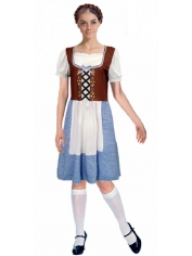 Bavarian Costume Blue Beer Girl Costume - Womens Oktoberfest Costumes
